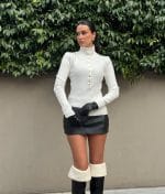 7223-Ribbed Button-Front Mock Neck Knit Top-White-3 Fitted rib knit top wholesale women fashion