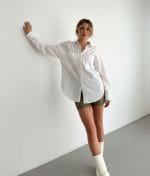 lightweight linen shirt button down detail