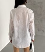 casual linen bead detail shirt summer look