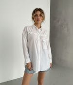 decorative linen shirt bead detail design