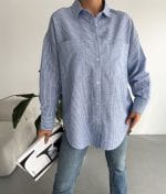 striped cotton shirt button down casual style