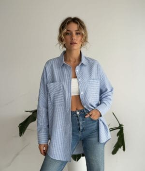 double pocket cotton shirt everyday outfit style