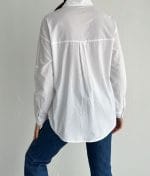 lightweight cotton shirt embellished palm pattern