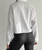 lightweight crystal crop shirt button up style