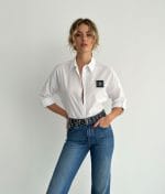 crop shirt front view cotton design