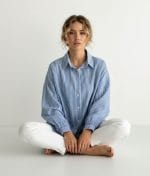 oversized striped cotton shirt relaxed fit style
