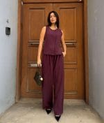 sleeveless co ord set back view modern silhouette