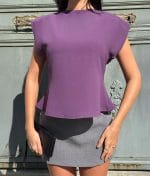 cap sleeve blouse waist peplum detail