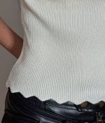 mock neck knit top outfit style