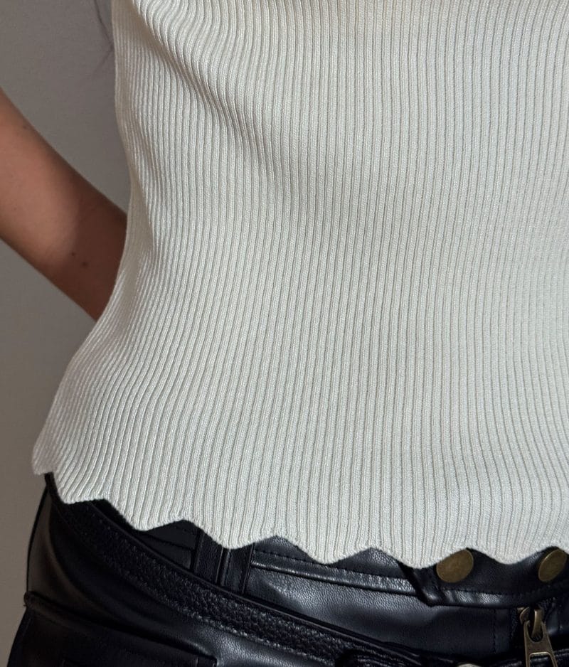 mock neck knit top outfit style