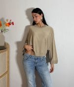 lightweight batwing sweater model