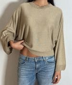 batwing sleeve knit top detail
