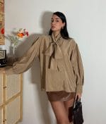 elegant satin blouse women