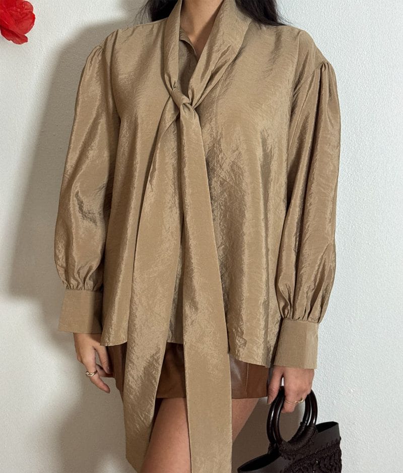 lightweight satin top