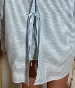 summer back tie detail shirt