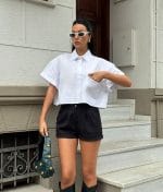 lightweight summer poplin top