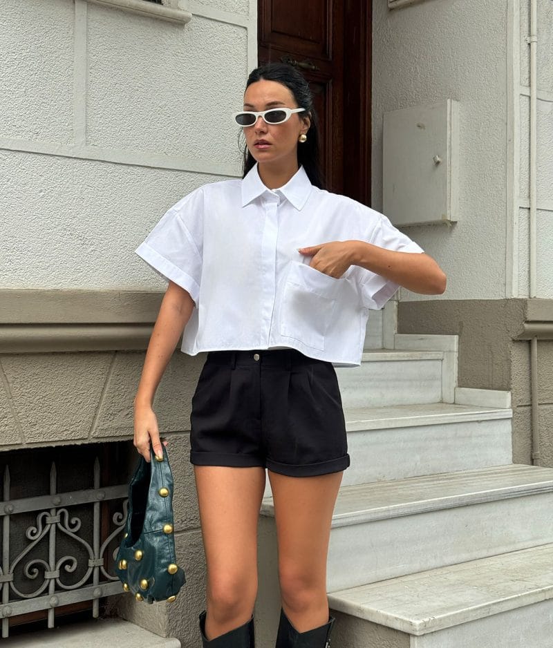 lightweight summer poplin top
