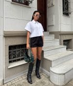cropped poplin