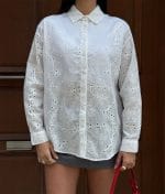 elegant embroidered shirt casual look