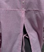 relaxed fit striped shirt pink