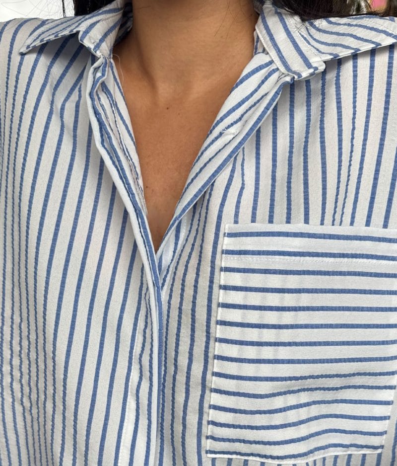 Lightweight relaxed stripe top