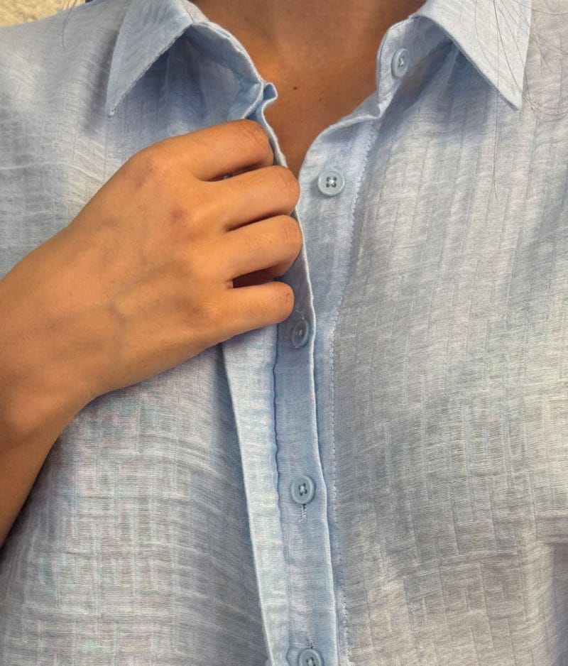 Soft textured oversized shirt