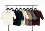 75188-Embellished Neck Short Sleeve Knit Sweater-Off White-3 Embellished neck knit sweater colour options