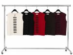 75227-Frog Closure Sleeveless Knit Top-Off White-4 Frog closure sleeveless knit top colour options