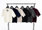 75228-Keyhole Bow Detail Short Sleeve Knit Top-Navy Blue-4 Keyhole bow knit top colour options
