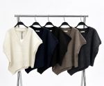 75231-Asymmetric Hem V Neck Knit Vest-Off White-4 Asymmetric knit vest colour options